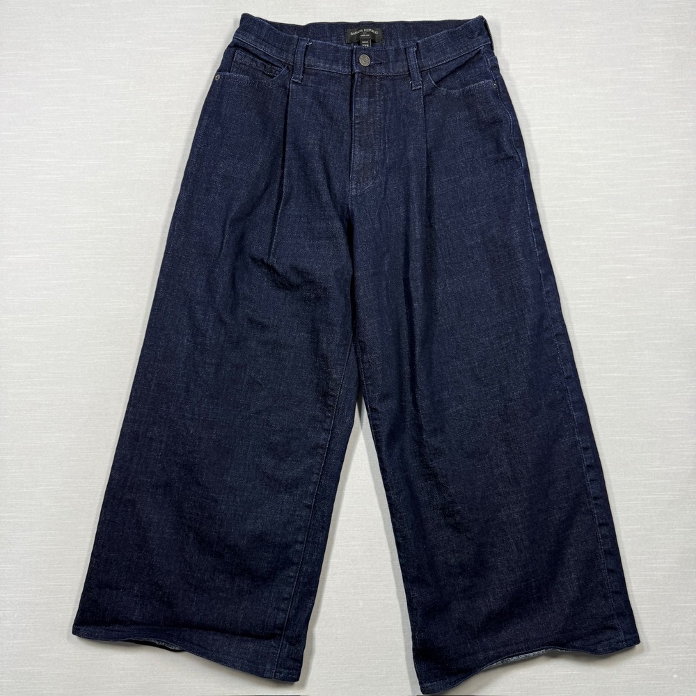 Banana Republic Sedona Wide-Leg‎ Jeans Women 27/4 Single Pleats